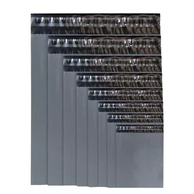£2.99 • Buy 50 100 MIXED SIZES Grey Postage/Poly/Postal Mailing Bags/Sacks/Envelopes.