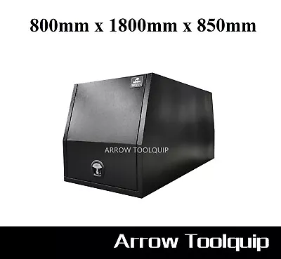 800 X 1800 X 850 Flat Aluminium Dual Cab Ute Canopy Toolbox Flat Alloy Black • $1250