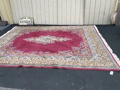 00001 Hand Woven   Oriental Carpet Rug Kirman   Size  8'9  X 12 ' • $550