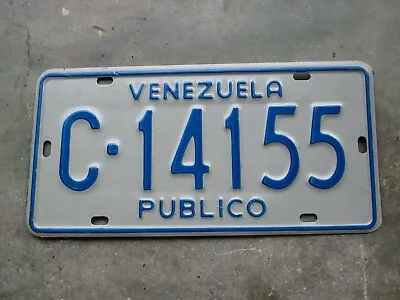 Venezuela Publico  License Plate  #  C - 14155 • $58.50