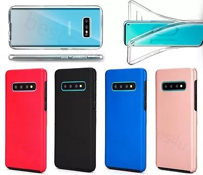 Case For S21 S20 S10 S9 S8 S7 Samsung Shockproof 360° TPU Protective Phone Cover • £5.06