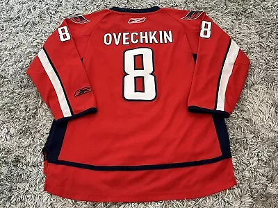 Reebok Washington Capitals Alex Ovechkin NHL Hockey Red Jersey Youth L/XL • $21.44