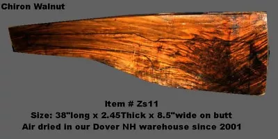 Exhibition Turkish Walnut Wood Rifle Gun Stock Blank(item#za11) Chiron Walnut • £1729.20