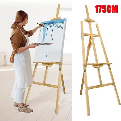 2024 Artist Easel Large Tripod Floor Adjustable Display Art Painting Stand 1.75m • £14.80