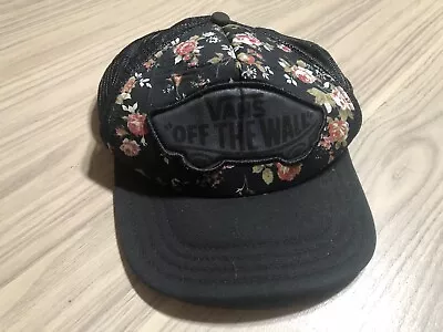 Vans Off The Wall Floral Womens Trucker Ball Cap Hat Snapback Flowers Skate • $17.06