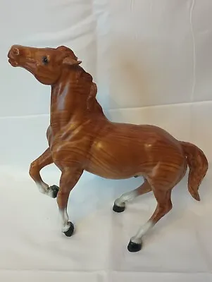  Breyer Horse Vintage Model 1963 Diablo The Rearing Mustang Woodgrain#985 Marked • $665.99