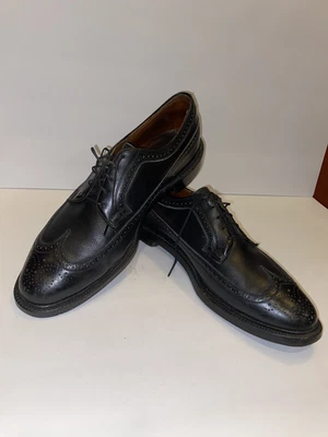 $189.95 • Buy Vintage Florsheim Imperial V-cleat Longwing Blucher Size 12 C Black Pebbled