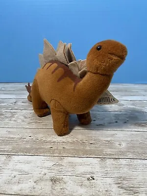 DAKIN Stegosaurus Dinosaur Plush Brown Stuffed Animal Vintage Roaring Sound 10 L • $8.99