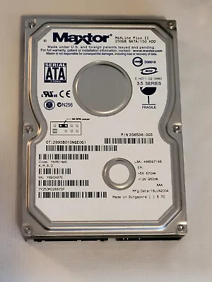 Maxtor 250GB MaxLine Plus II SATA Drive • $24.99