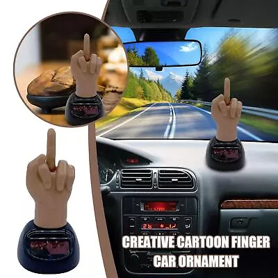 SolarPowered Shaking Car Dashboard Toy With Finger Design • £3.44