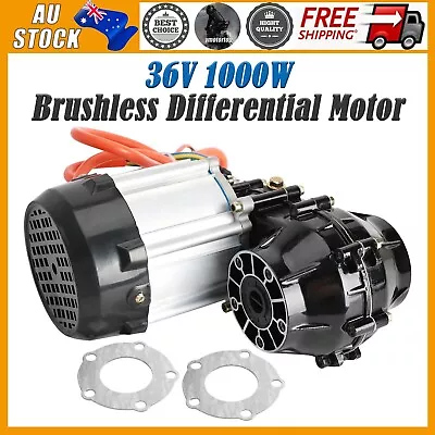 36V 1000W Brushless Motor Differential With Gear Box For Go Kart ATV Quad Buggy • $229.22