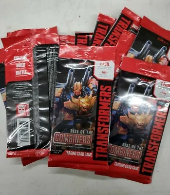 Transformers Rise Of The Combiners. Trading Card Game Booster Pack LOT OF 10 • $19.99