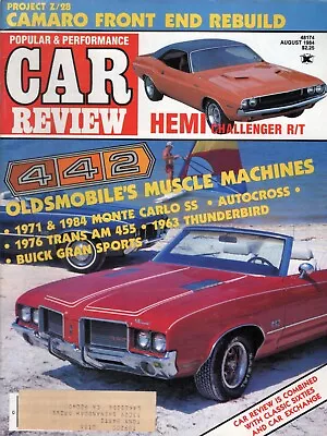 Vintage MUSCLE CAR REVIEW Magazine August 1984 - Oldsmobile Muscle Machines • $5