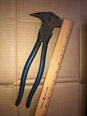 Vintage 10-1/2” Inch Fencing Pliers Farm Tool USA Unmarked  ! • $10.99