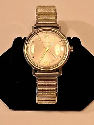 Vintage Hamilton Gold Filled Masonic Watch / Spiedel Flex Band  • $458