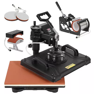 5 In 1 Heat Press Machine 12  X 15  Digital Sublimation T-Shirt /Mug/Plate Hat • $158.58