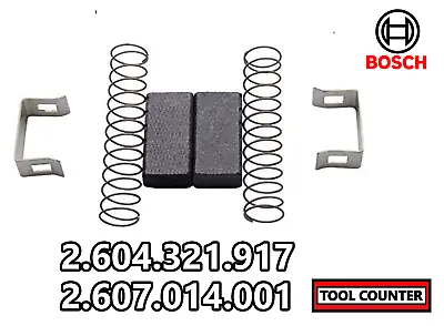 £4.95 • Buy Carbon Brush Set (2604321917) (2607014001) Bosch (Includes Spring & Connectors)