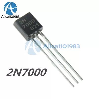 100PCS 2N7000 MOSFET N-CHANNEL 60 Volts 0.2 Amps TO-92 New • $4.43