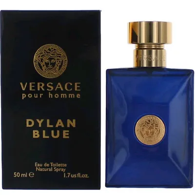 VERSACE Pour Homme DYLAN BLUE Men Cologne Perfume Spray EDT 0.17/ 1 /1.7/ 3.4 Oz • $16.95