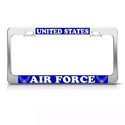 License Plate Frame Us United States Air Force Metal Military Car Accessories • $17.99