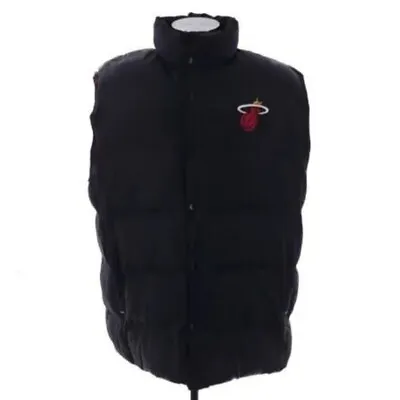 Adidas Limited Edition Miami Heat Black Sleeveless Full Zip Vest Jacket Mens 2XL • $29.67