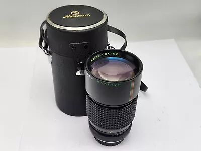 Makinon 200mm F3.3 Prime Lens W/ Case For Minolta MD SLR Cameras • $18.62