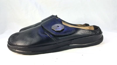 £57.58 • Buy Haflinger Women's Black Leather Mule Clogs  Shoes Size 38/7 US, Made In Germany 