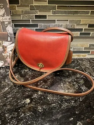 Coach Vintage Spectator Mini Bag Crossbody Red Tabac Glovetanned Leather 6525 • $149.99