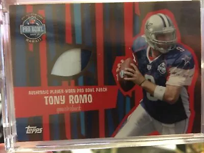 $15 • Buy 2008 Topps Tony Romo Pro Bowl Jersey 2 Color Patch Card Cowboys
