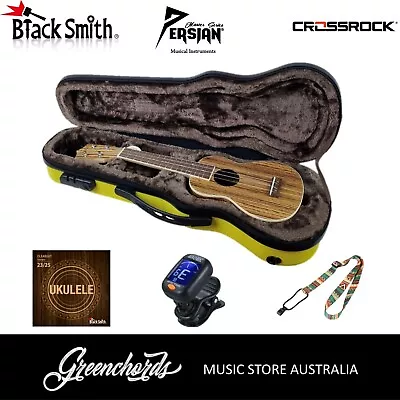 $230 • Buy Persian Soprano Ukulele Bundle With Hard Case, Strings, Tuner And Strap