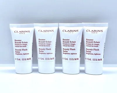£18.50 • Buy Clarins Beauty Flash Balm 4 X 15ml (60 Ml ) Brightens, Tightens New, Foil Sealed