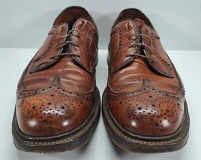 Vtg Florsheim Imperial Longwing 93602 Men’s Sz 10.5 Brown V Cleat 5 Nail Oxfords • $89.99