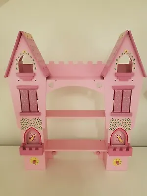 Wooden Pink Fairy Castle Wall Shelf. Ex-Display/New/Unused/Collection Only • £60