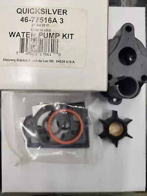 Water Pump Impeller Kit For Mercury 30 35 40 50 60 70hp Outboards 46-77516A3 • $23.50