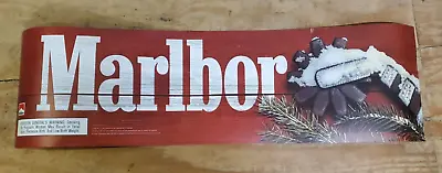 Marlboro Plastic Sign/Banner  Winter Christmas Man Cave Garage 42 3/4'' X 12'' • $22.99