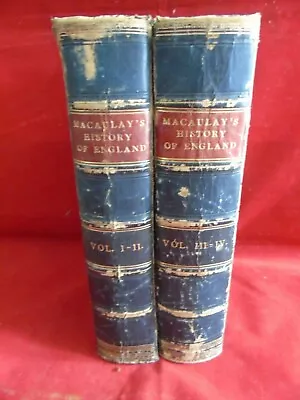 £25 • Buy Macaulay's History Of England 4 Vols Bound In 2 Vols 1866 Longman Green & Co