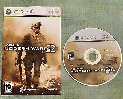 XBOX 360 Game - Call Of Duty Modern Warfare 2 - Game & Manual Only - NO CASE • $4.89