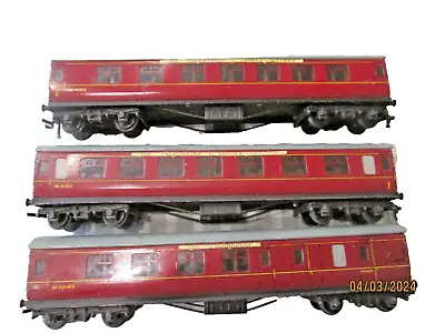 3 X Hornby Dublo 00 Gauge-The Caledonian Coaches -Unboxed • £15.65