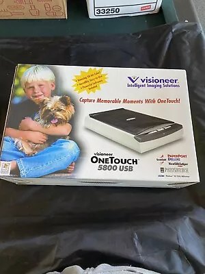 5800 Flatbed Scanner OneTouch 48-Bit Color Photo Suite III SE-USB-Visionee-NEW • $55