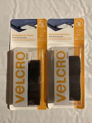 2 Rolls Of Velcro Sticky Back For Fabrics 24”x 3/4” • $10.99