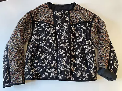 Zara Girls Cool Black Print Boho Jacket EUC Sz 13-14 • $12