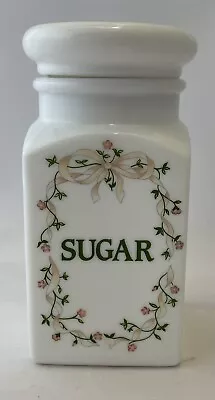 Vintage Milk Glass Eternal Beau Sugar Canister Excellent Condition • £10