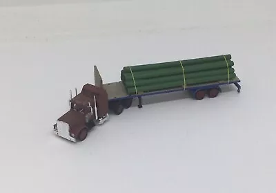 N Scale Custom Paint Con-cor 359 Peterbilt Truck & Green Pipe Load*** • $49.95