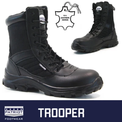 £26.95 • Buy Mens Safety Boots Army Military Police Tactical Steel Toe Cap Combat Work Shoes