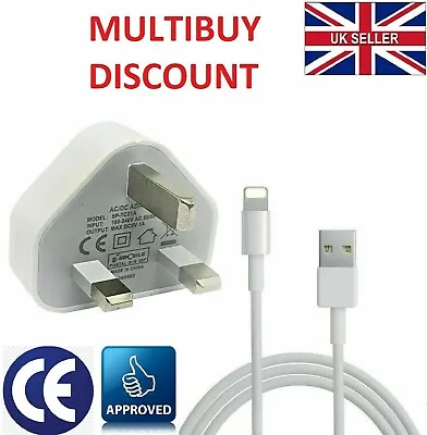 Genuine CE Plug & Cable Charger Lead For IPhone 11 X XS XR 8 7 6 6S Plus SE  • £7.99