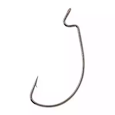 Matzuo 110011-1/0 Wide Gap Worm Hook J-Bend | Black Chrome 1/0 • $6.06