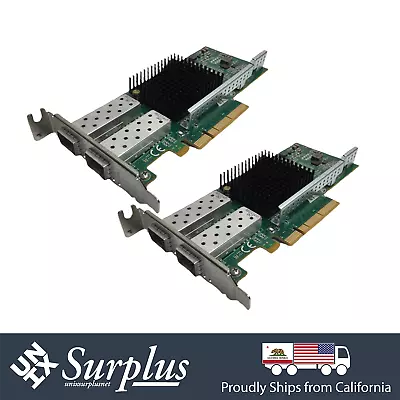 Dual Port 10GbE SFP+ LOT OF 2 Silicom Intel X520-DA2 Chipset LOW Profile • $29