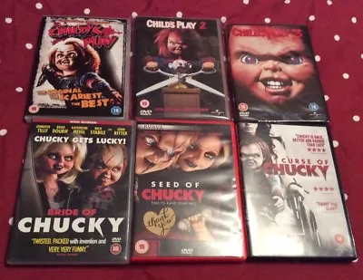 £39 • Buy Child's Play, 2, 3, Bride Of Chucky, Seed Of Chucky And Curse Of Chucky DVD's