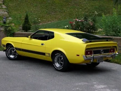 NEW 1973 Mustang Mach 1 Complete Flat Black Side And Trunk Stripe Kit • $130