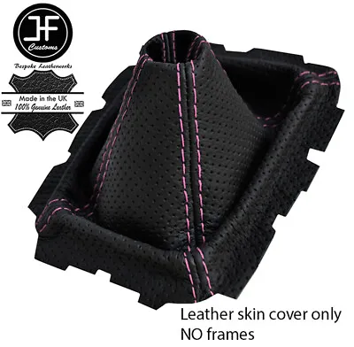 Pink Stitch Perforated Leather Shift Boot For Mazda Mx-5 Miata Na Mk1 89-98 • $55.01